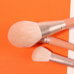 11pc Synthetic Bristles Wooden Handle Makeup Brush Set
