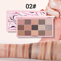 Halloween Pearly Sequin Finish Orange Brown Eyeshadow Palette