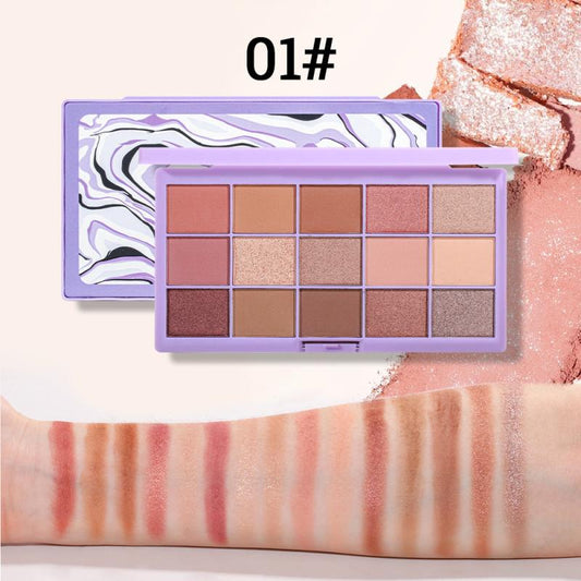 Halloween Pearly Sequin Finish Orange Brown Eyeshadow Palette