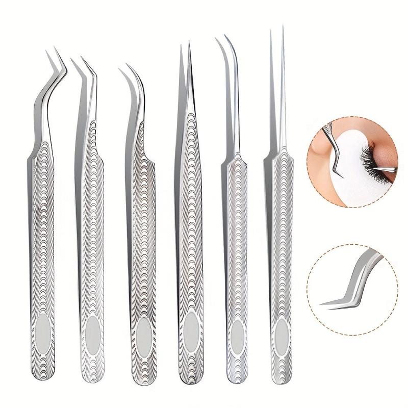 Pro Eyelash Extension Tweezers Straight and Curved