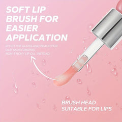Rose Pink Lip Gloss Balm Hydrating Plumping Lip Essence