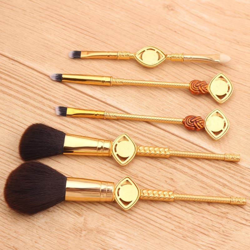 5pcs Makeup Brush Set with Drawstring Bag