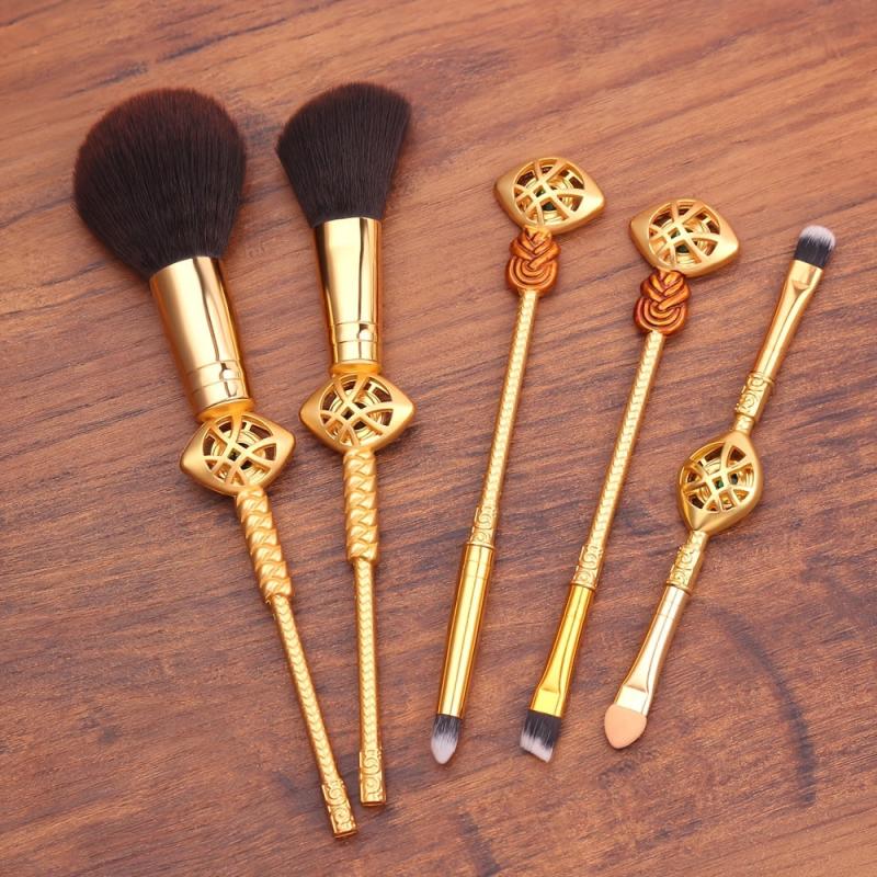 5pcs Makeup Brush Set with Drawstring Bag
