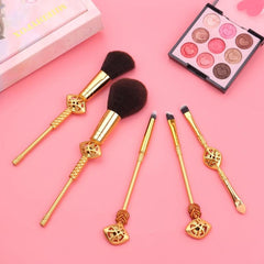 5pcs Makeup Brush Set with Drawstring Bag