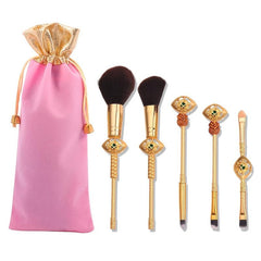 5pcs Makeup Brush Set with Drawstring Bag