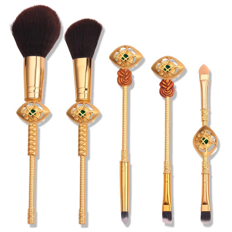 5pcs Makeup Brush Set with Drawstring Bag