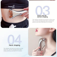 4D Microcurrent Roller Massager V Face Roller Massager Wheel