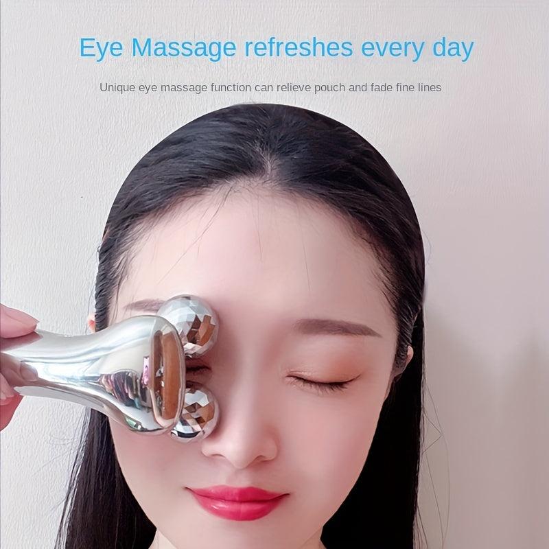 4D Microcurrent Roller Massager V Face Roller Massager Wheel