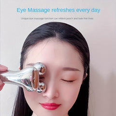 4D Microcurrent Roller Massager V Face Roller Massager Wheel