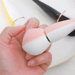 3pc Flawless Face Powder Brush Small Handle Vegan Makeup Tool Contour & Define
