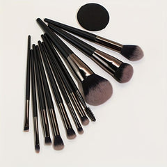 11pcs Minimalist Makeup Brush Set Eyeshadow Eyebrow Foundation Beauty Tools