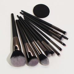 11pcs Minimalist Makeup Brush Set Eyeshadow Eyebrow Foundation Beauty Tools