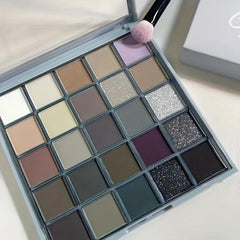 Smokey 25 Colors Eyeshadow Palette Gothic Punk Style Matte Shimmer