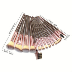 20Pcs Makeup Brush Set Synthetic Foundation Face Powder Blush Concealers