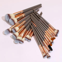 20Pcs Makeup Brush Set Synthetic Foundation Face Powder Blush Concealers