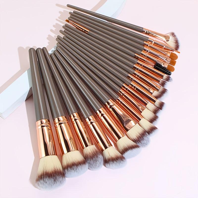 20Pcs Makeup Brush Set Synthetic Foundation Face Powder Blush Concealers