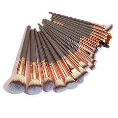 20Pcs Makeup Brush Set Synthetic Foundation Face Powder Blush Concealers
