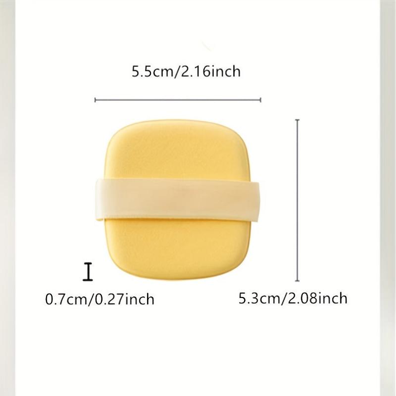 Square Makeup Sponge with Case for Liquid Foundation and Loose Powder