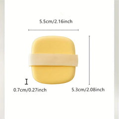 Square Makeup Sponge with Case for Liquid Foundation and Loose Powder