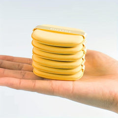 Square Makeup Sponge with Case for Liquid Foundation and Loose Powder
