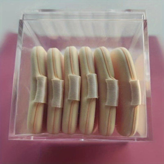 Square Makeup Sponge with Case for Liquid Foundation and Loose Powder