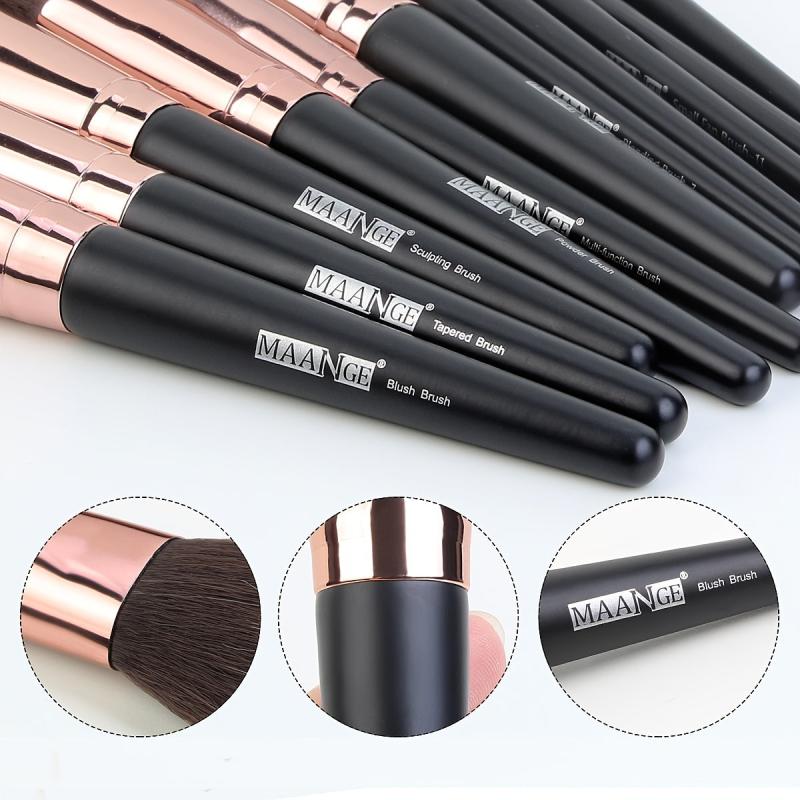 Makeup Brushes 18 Pcs Professional Synthetic Makeup Brush Set With Case