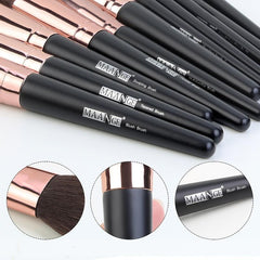 Makeup Brushes 18 Pcs Professional Synthetic Makeup Brush Set With Case