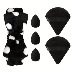 Makeup Puff Set with Headband & Sponges