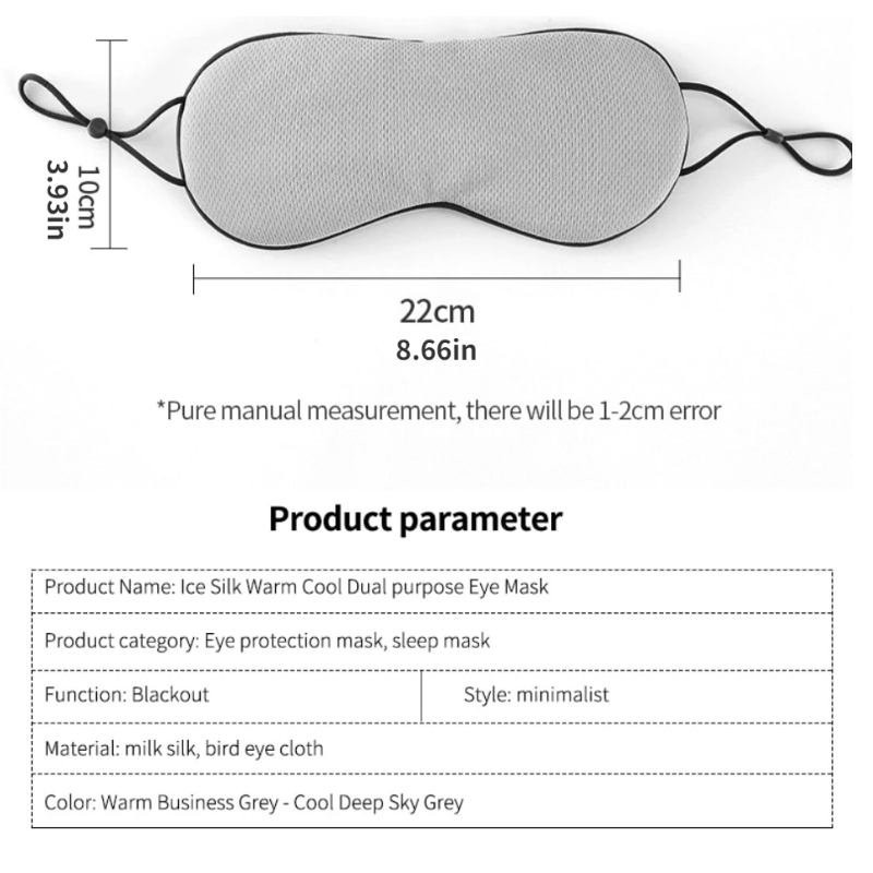 Soft Sleep Eye Mask with Adjustable Strap