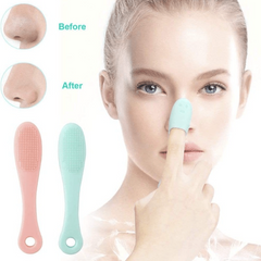 4pcs Silicone Nose Face Cleansing Brush Set Pore Cleaner Blackhead Removal
