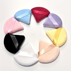 16pcs Triangle Powder Puff Fan-shaped Beauty Tool Wet/Dry Makeup Puff