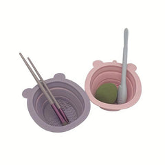 Silicone Makeup Brush Cleaning Bowl Dry Cleaning Box