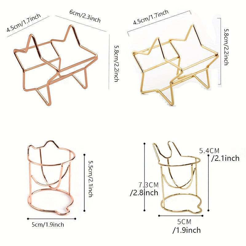 2pcs Cat Ear Star Beauty Storage Rack