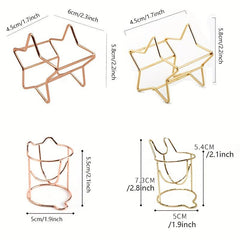 2pcs Cat Ear Star Beauty Storage Rack