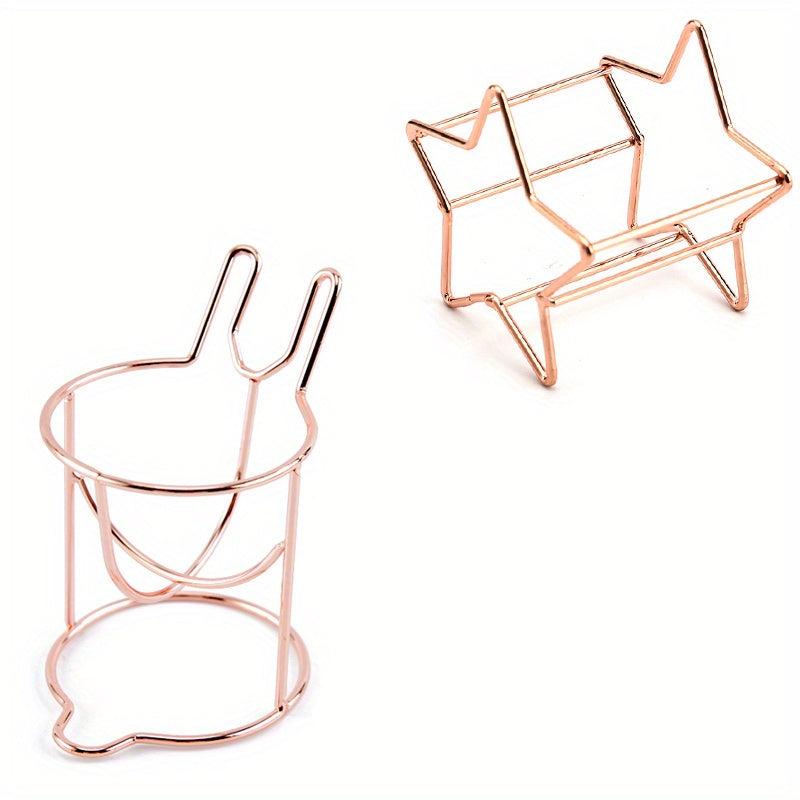 2pcs Cat Ear Star Beauty Storage Rack