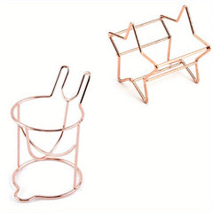 2pcs Cat Ear Star Beauty Storage Rack