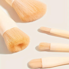 5-in-1 Makeup Brush Set with Mirror & Case