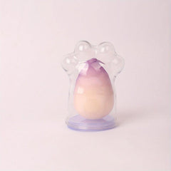 Ombre Makeup Sponge w/ Cat Paw Storage Case - Wet & Dry Use
