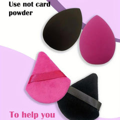 Makeup Sponge Set 4pcs Soft Pink Powder Puff Dual Use Makeup Setting