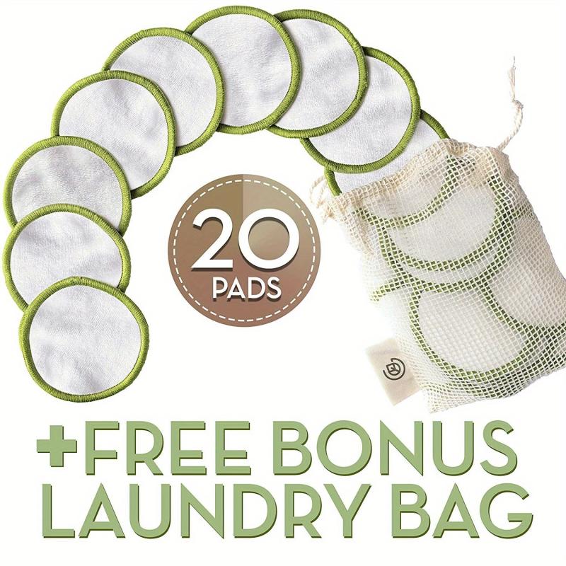 Reusable Makeup Remover Pads 20 Pcs with Laundry Bag