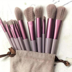 13 Pcs Makeup Brushes Kit with Drawstring Bag