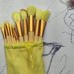 13 Pcs Makeup Brushes Kit with Drawstring Bag