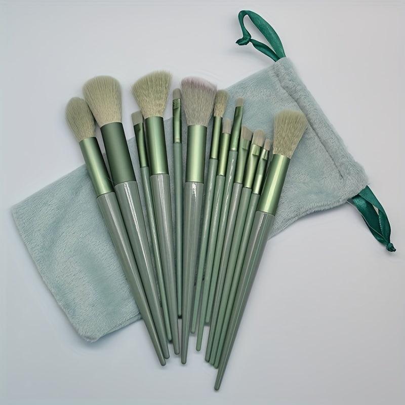 13 Pcs Makeup Brushes Kit with Drawstring Bag