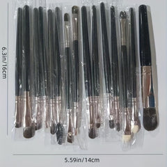 15pcs Makeup Brushes Set Synthetic Bristles Kabuki Foundation Brush