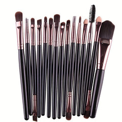 15pcs Makeup Brushes Set Synthetic Bristles Kabuki Foundation Brush