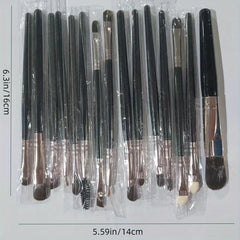 15pcs Makeup Brushes Set Synthetic Bristles Kabuki Foundation Brush