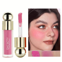 Matte Liquid Blush Lipstick Lip Glaze Dual Purpose Blush Natural Long Lasting
