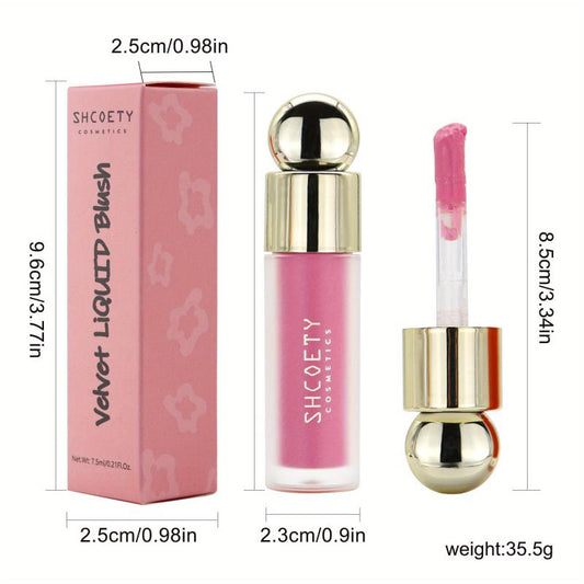Matte Liquid Blush Lipstick Lip Glaze Dual Purpose Blush Natural Long Lasting