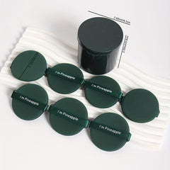 5pcs Soft Makeup Puff With Storage Box Round Puff Reusable Sponge