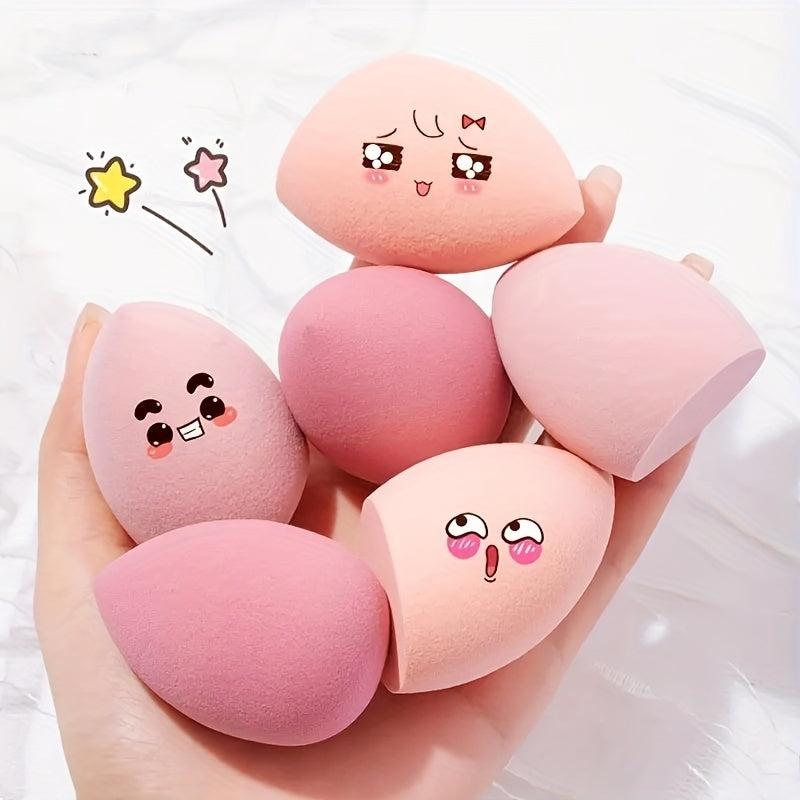 8pcs Makeup Sponges Set Dry/Wet Use Foundation Sponge Tools Egg Shaped Women